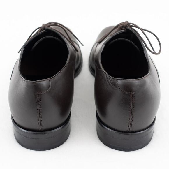 GUCCI Leather Lace-Up Shoes Men's 7.5 Brown - Picture 4 of 9